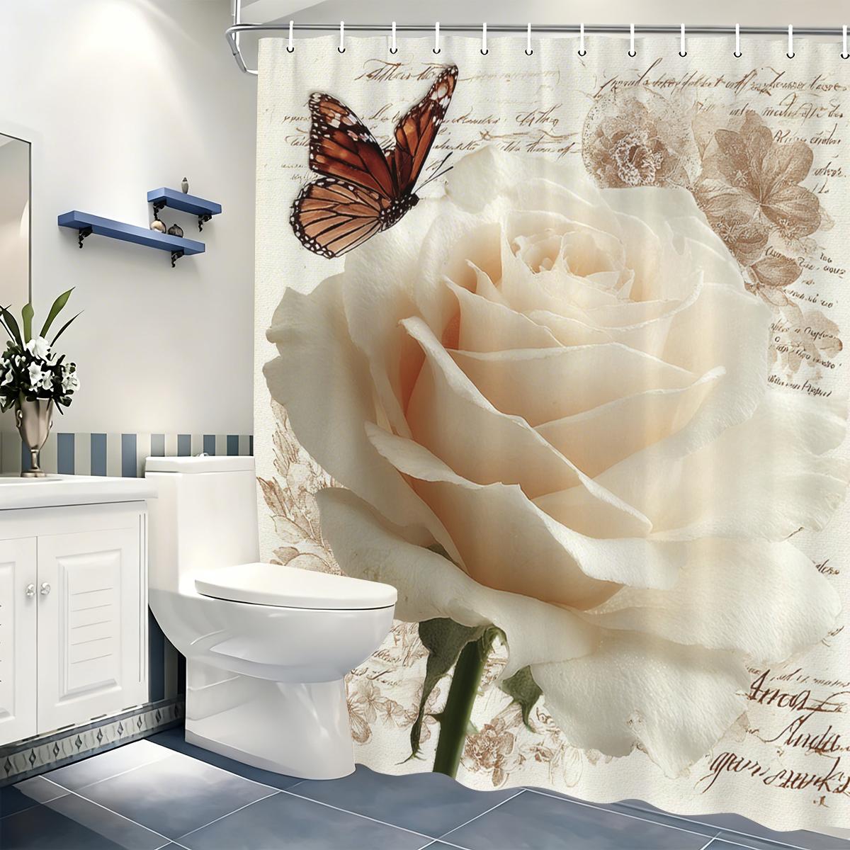 Charming Floral & Cartoon Cat Printed Polyester Shower Curtain - Fun & Stylish Bathroom Decorative Curtain For Home W60H190(CM)-1 Pcs
Charming Floral & Cartoon Cat Printed Polyester Shower Curtain - Fun & Stylish Bathroom Decorative Curtain For Home W60H190(CM)-1 Pcs