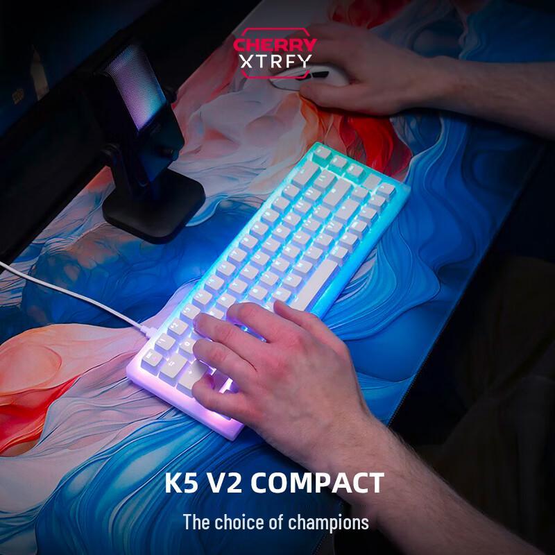 CHERRY XTRFY K5V2 Custom Mechanical Gaming Keyboard 65% Layout
CHERRY XTRFY K5V2 Custom Mechanical Gaming Keyboard 65% Layout