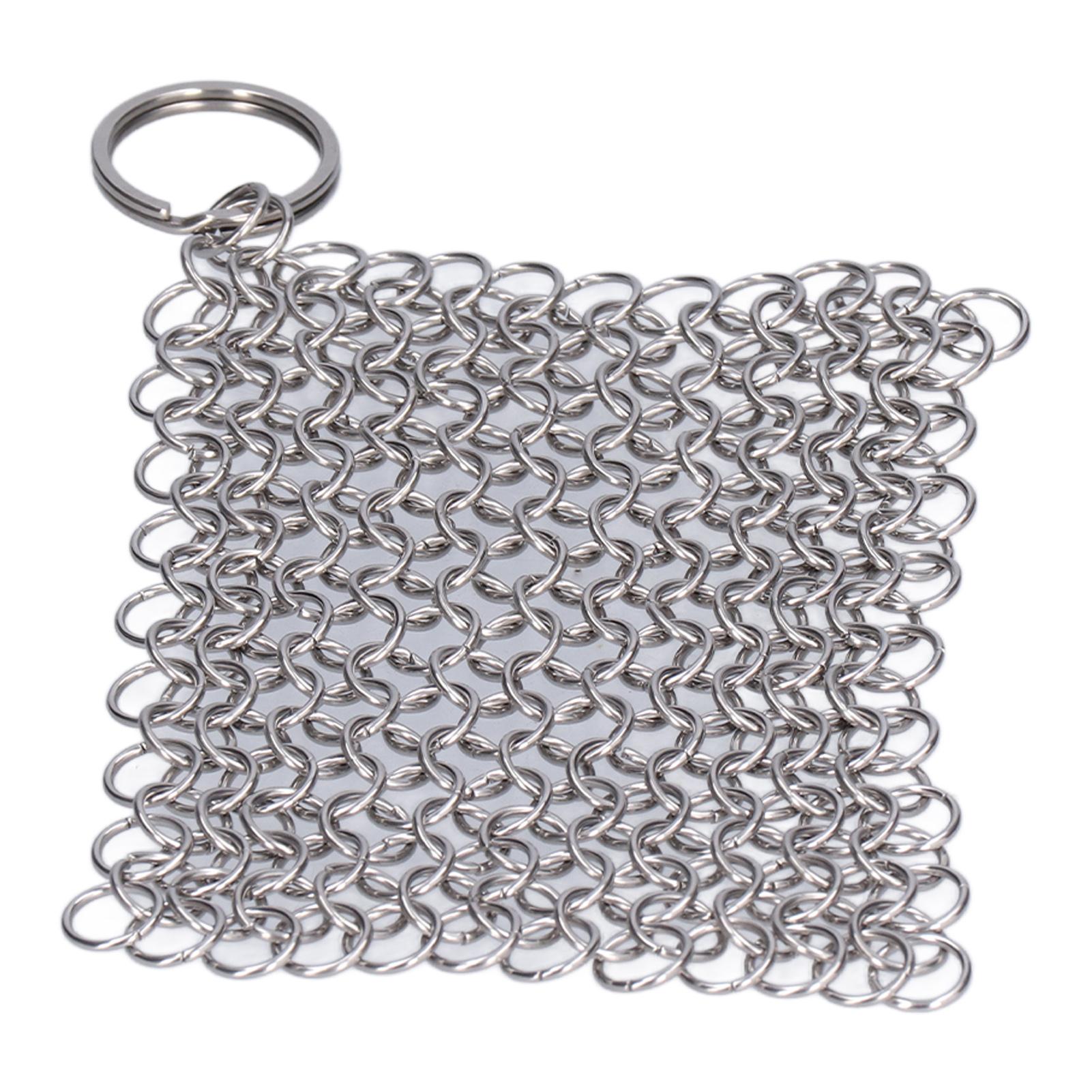 Cast Iron Cleaner Scrubber Stainless Steel Scraper Silver Kitchen Cleaning Tool for Cookware
Cast Iron Cleaner Scrubber Stainless Steel Scraper Silver Kitchen Cleaning Tool for Cookware