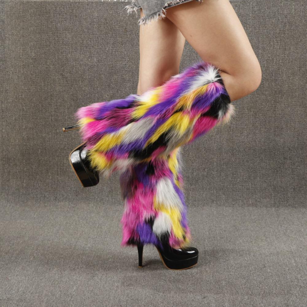 Y2K Furry Leg Hears Искусственный мех Длинные чулки-трубы Мягкие утолщенные теплые накладки на ноги Осень/Зима 15CM-Style A
Y2K Furry Leg Hears Искусственный мех Длинные чулки-трубы Мягкие утолщенные теплые накладки на ноги Осень/Зима 15CM-Style A