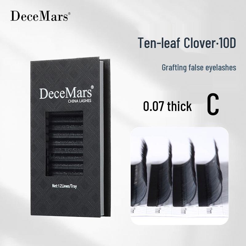 DeceMars 10D Natural Clover Grafted Individual False Eyelashes - Long-lasting Extensions 14mm
DeceMars 10D Natural Clover Grafted Individual False Eyelashes - Long-lasting Extensions 14mm