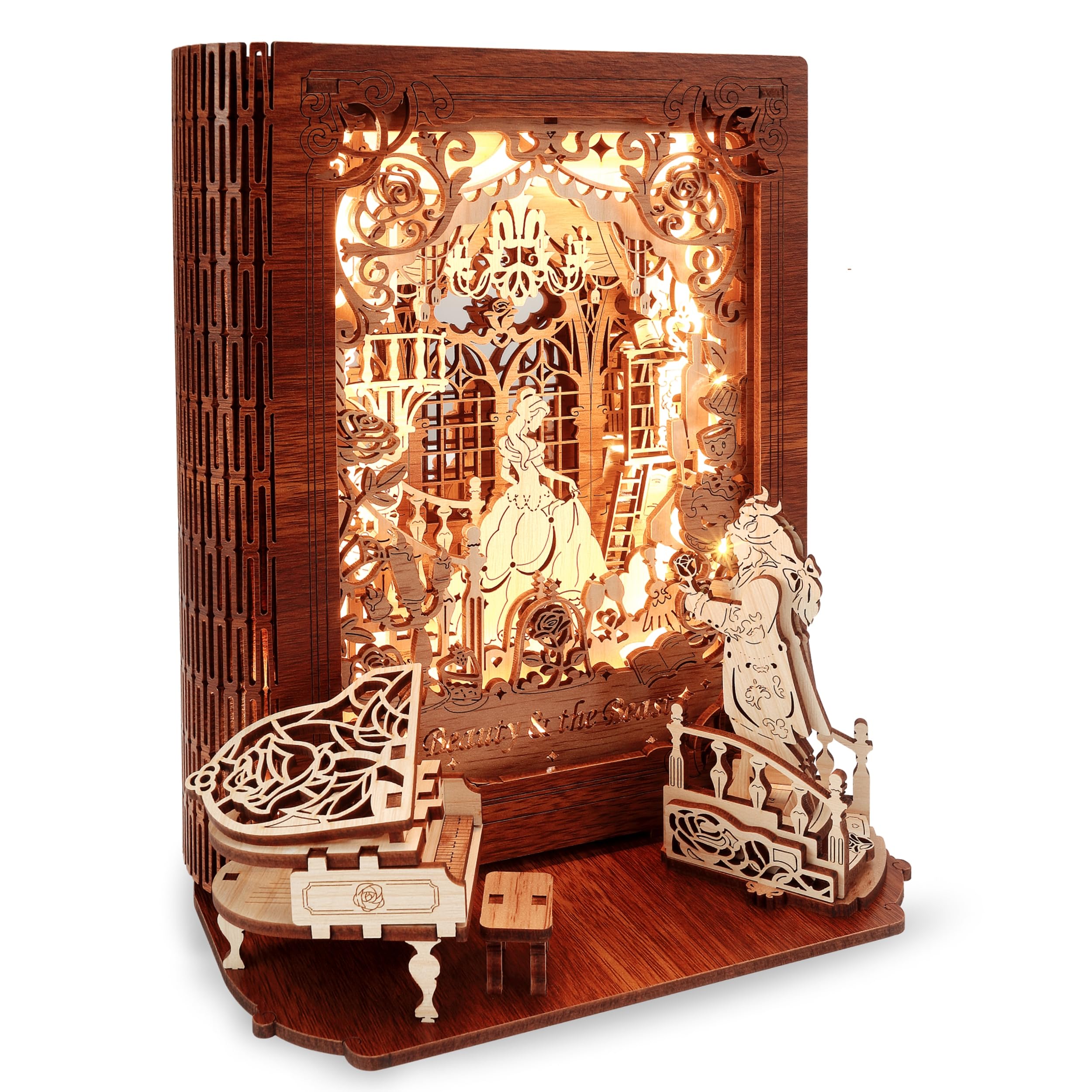 FUNPOLA Красавица и чудовище 3D головоломка 3D головоломка ночник сказка книга свет DIY светодиодный диммируемый книжный светильник деревянный пазл ручной работы украшение дома лампа
FUNPOLA Красавица и чудовище 3D головоломка 3D головоломка ночник сказка книга свет DIY светодиодный диммируемый книжный светильник деревянный пазл ручной работы украшение дома лампа