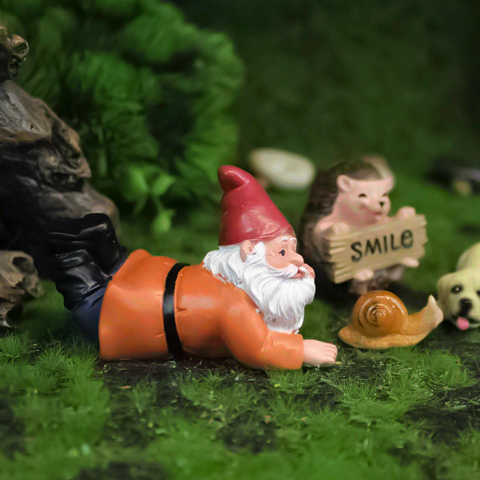 Garden Gnome Figurine Durable Resin Mini Ornaments Microlandscape Gnomes Craft Statues for Home Bedroom Living Room Decoration
Garden Gnome Figurine Durable Resin Mini Ornaments Microlandscape Gnomes Craft Statues for Home Bedroom Living Room Decoration