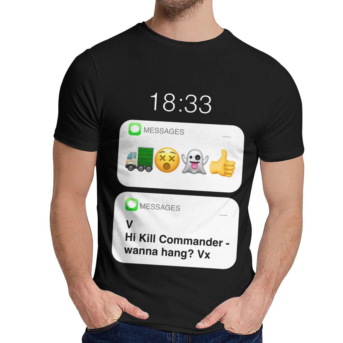 Male T-shirt Kill Commander Eve Villanelle Messages Slim Fashion Man s O-neck Cartoon Design T-shirt 3XL чорний
Male T-shirt Kill Commander Eve Villanelle Messages Slim Fashion Man s O-neck Cartoon Design T-shirt 3XL чорний