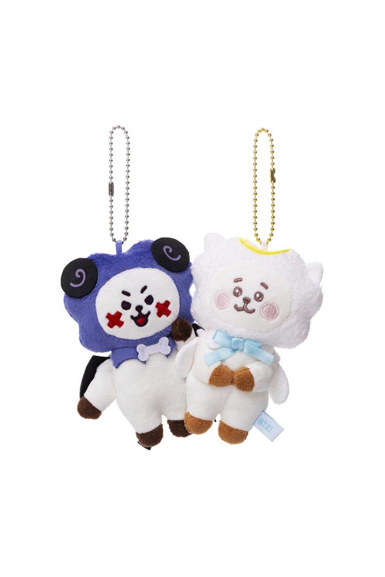 BTS BT21 RJ Angel & Villain Pair Официальная плюшевая линейка талисманов Friends 2024
BTS BT21 RJ Angel & Villain Pair Официальная плюшевая линейка талисманов Friends 2024