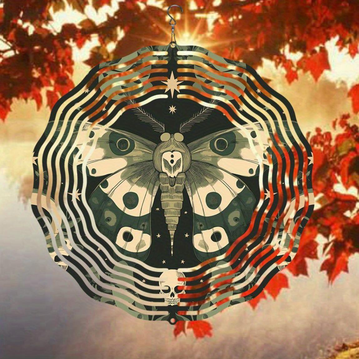Skull Moth Wind Chime Metal Outdoor Decor 360 Rotating Hook Halloween Dia de los Muertos Garden Patio Seasonal Holiday Decoration 01A
Skull Moth Wind Chime Metal Outdoor Decor 360 Rotating Hook Halloween Dia de los Muertos Garden Patio Seasonal Holiday Decoration 01A