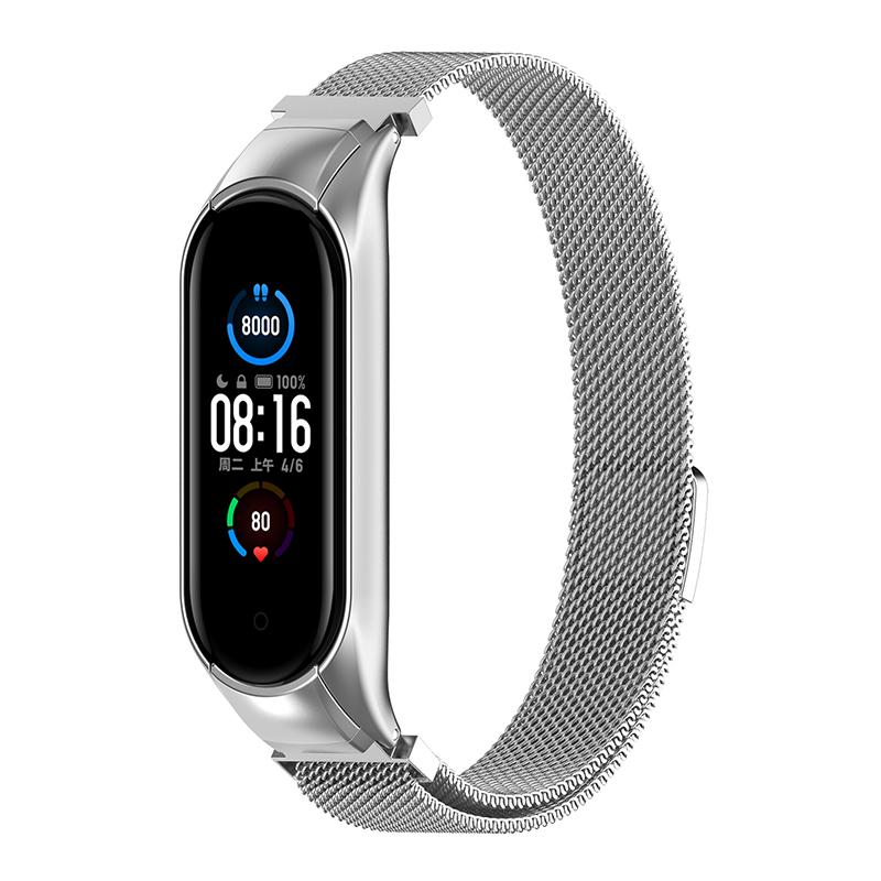 Replacement Smartwatch Wrist Strap Stainless Steel Milanese Band for Xiaomi Mi Band 5/6 Silver
Replacement Smartwatch Wrist Strap Stainless Steel Milanese Band for Xiaomi Mi Band 5/6 Silver