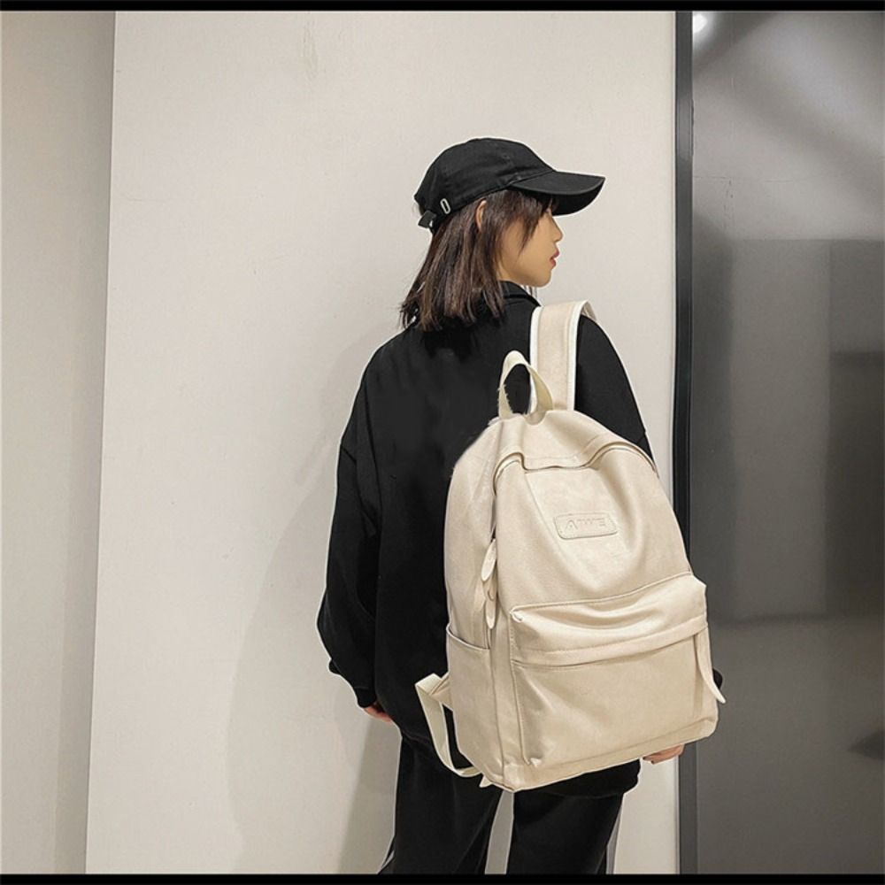 Korean Style Leather Backpack Men Large Capacity Travel Bag Simple Teens Schoolbag Shopping сірий
Korean Style Leather Backpack Men Large Capacity Travel Bag Simple Teens Schoolbag Shopping сірий