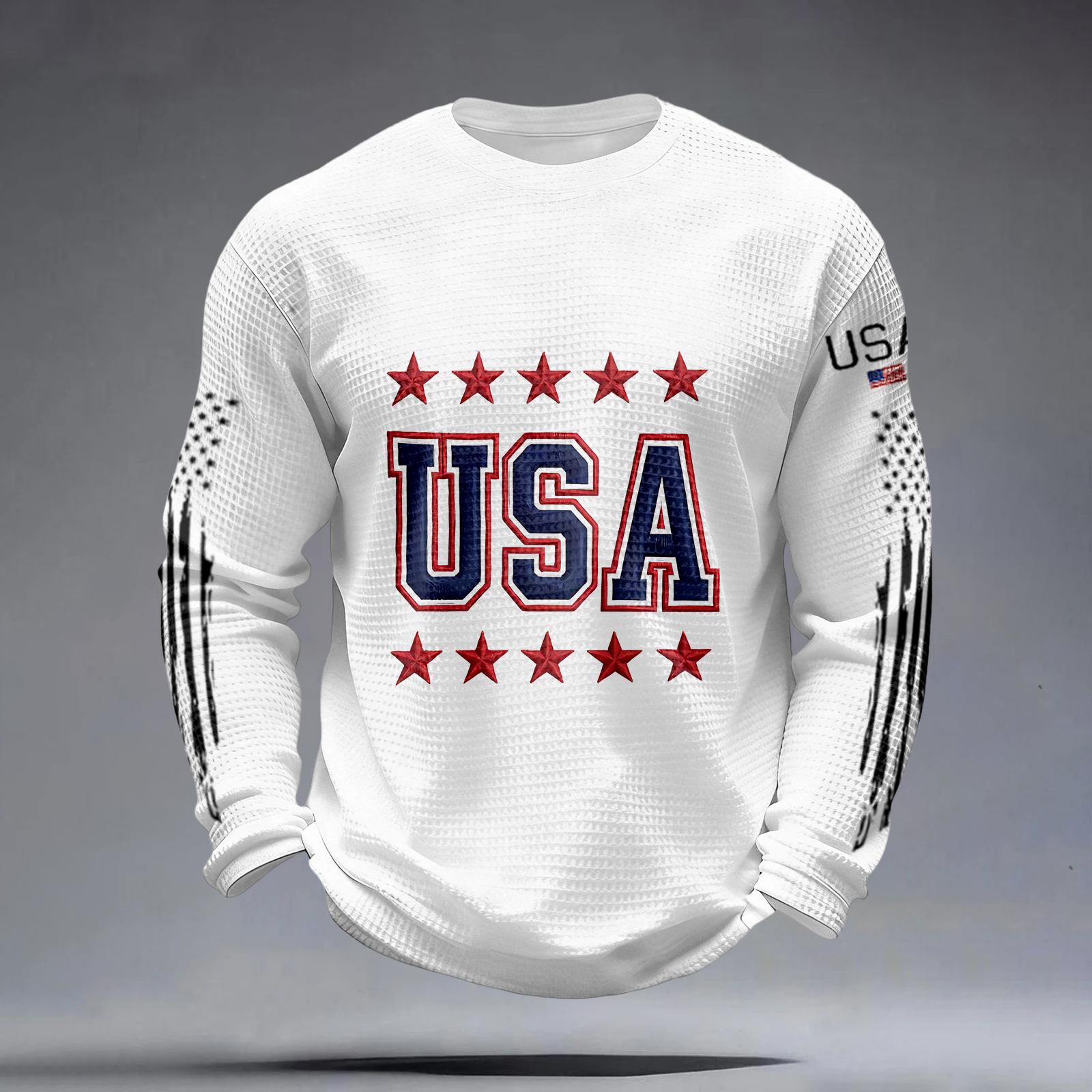 USA Anniversary Men s Casual Letter Print Long-Sleeve Sweatshirt XL
USA Anniversary Men s Casual Letter Print Long-Sleeve Sweatshirt XL
