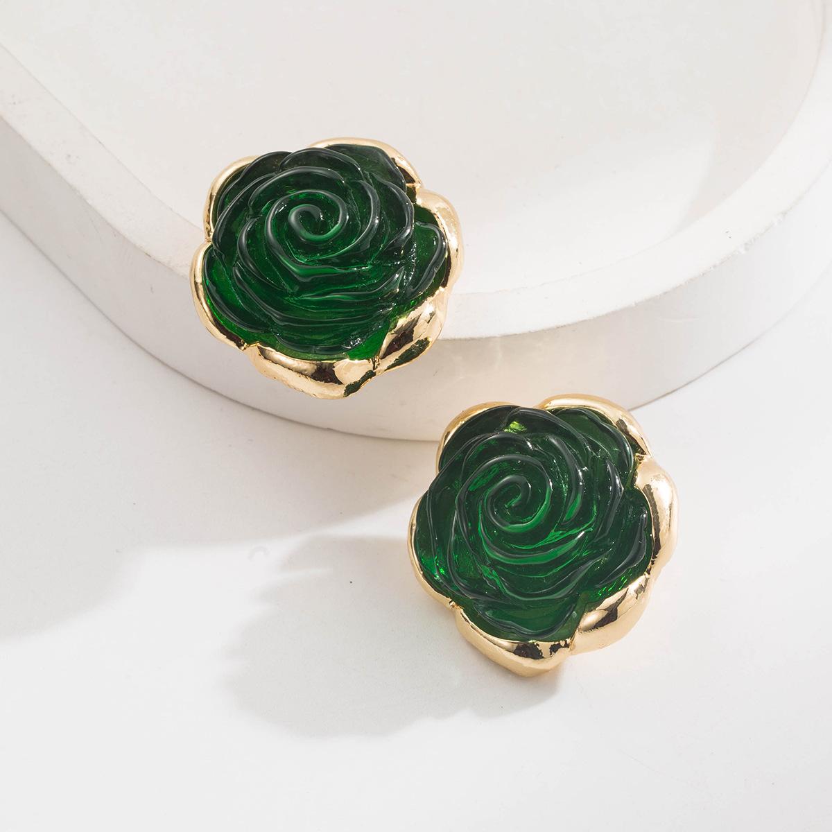 DIGADAGU Alloy Resin Flower Stud Earrings New Luxury Exaggerated Earrings Women Party Zircon Accessories зелений
DIGADAGU Alloy Resin Flower Stud Earrings New Luxury Exaggerated Earrings Women Party Zircon Accessories зелений