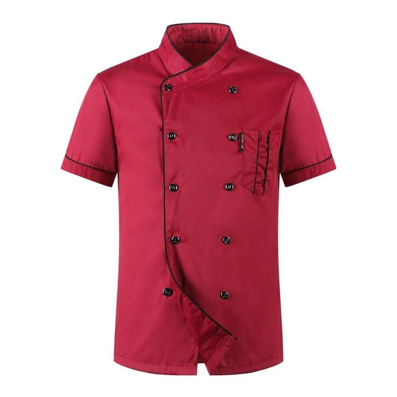 Chef Jacket Men Women Short Sleeve Shirt Kitchen Cook Coat Restaurant Waiter Uniforms 5XL червоний
Chef Jacket Men Women Short Sleeve Shirt Kitchen Cook Coat Restaurant Waiter Uniforms 5XL червоний