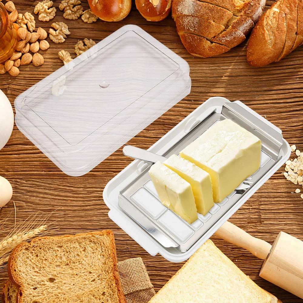 Clear Lid Butter Slicer Box with Fork Butter Container Household Cheese Keeper Fresh-keeping
Clear Lid Butter Slicer Box with Fork Butter Container Household Cheese Keeper Fresh-keeping
