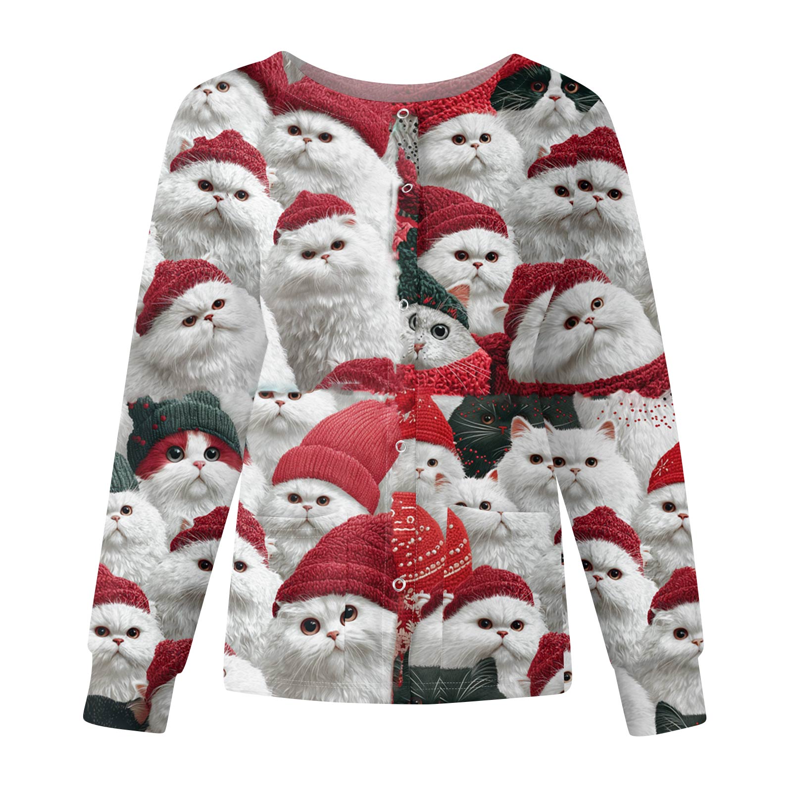 Women s Casual Fashion Long-Sleeve Single-Breasted Christmas Print Jacket L
Women s Casual Fashion Long-Sleeve Single-Breasted Christmas Print Jacket L