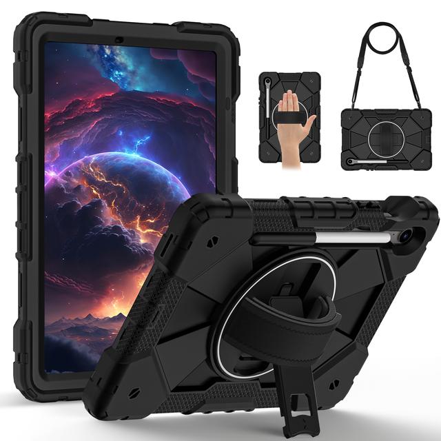 Armor Case Universal For Samsung Galaxy Tab S10 Lite S9 FE SM-400 X406 X520 X526 X510 X516 X710 X716 360 Rotatable Stand Cover S10 FE SM-X520 X526B чорний
Armor Case Universal For Samsung Galaxy Tab S10 Lite S9 FE SM-400 X406 X520 X526 X510 X516 X710 X716 360 Rotatable Stand Cover S10 FE SM-X520 X526B чорний