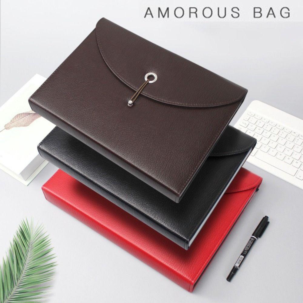 PU Leather A4 File Folder Tag Bit Business Briefcase Fashion 13-Layer Accordion Bag чорний
PU Leather A4 File Folder Tag Bit Business Briefcase Fashion 13-Layer Accordion Bag чорний