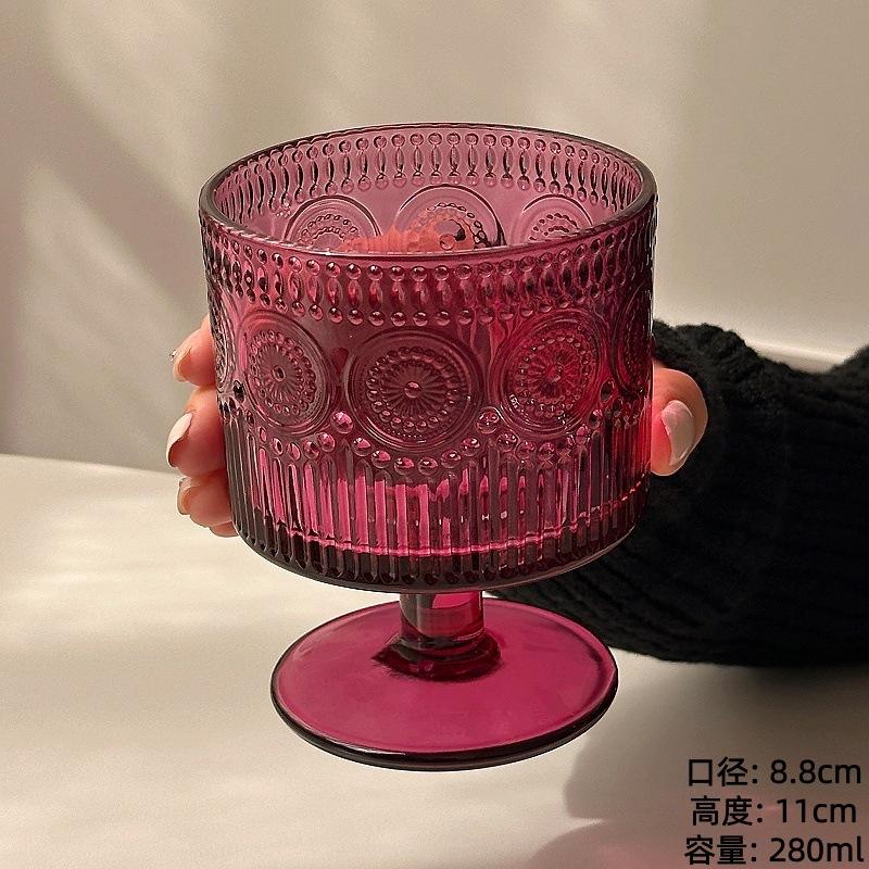 Vintage Rose Bark Texture Glass Cup High Foot Wine Glass Ins Trendy Gift Juice Cup 280ml
Vintage Rose Bark Texture Glass Cup High Foot Wine Glass Ins Trendy Gift Juice Cup 280ml
