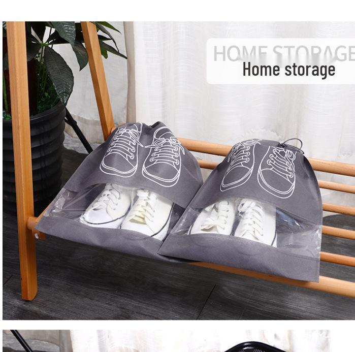 Non-Woven Dustproof Drawstring Shoe Storage Bag for Travel and Home Organization 27x36 cm серый
Non-Woven Dustproof Drawstring Shoe Storage Bag for Travel and Home Organization 27x36 cm серый