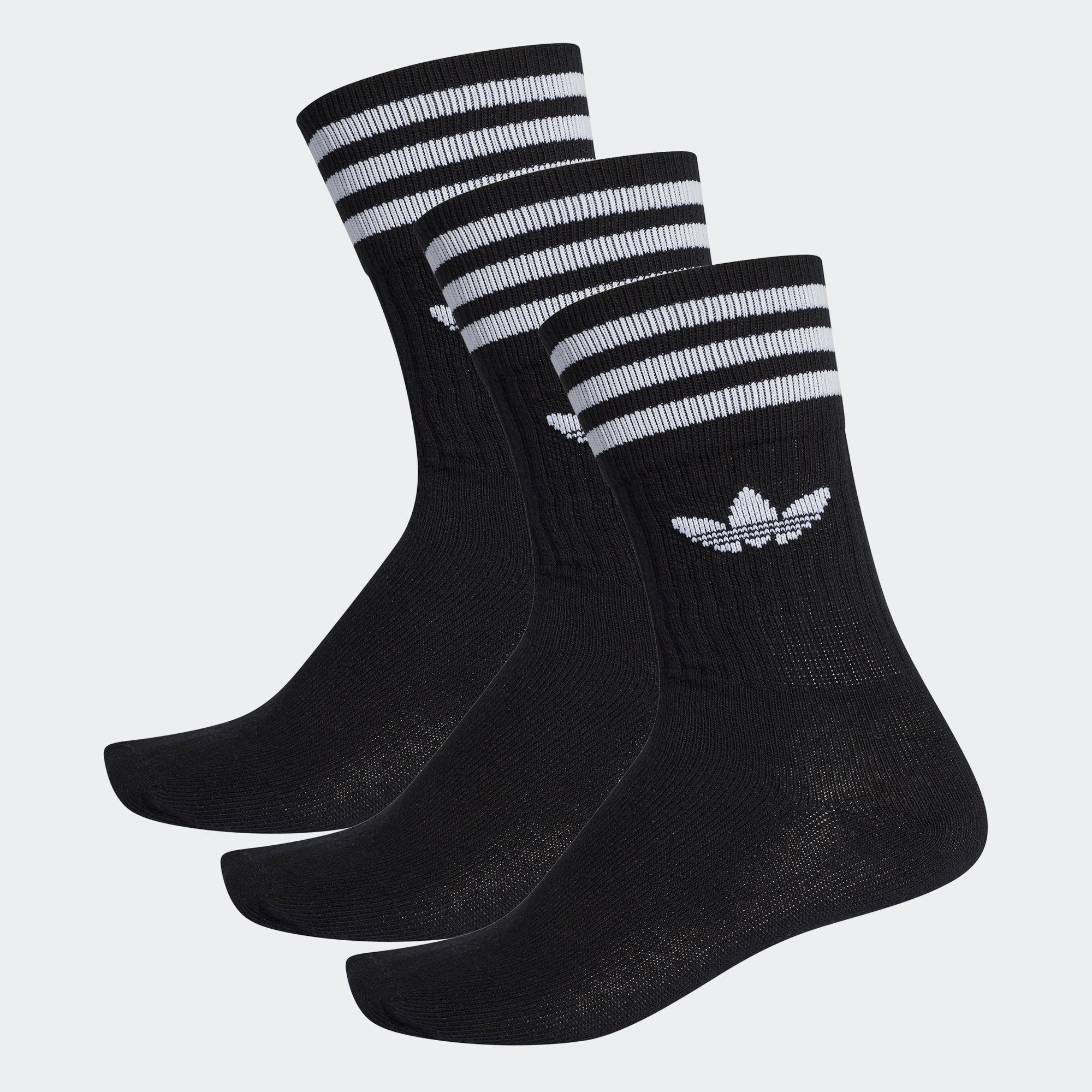 Носки Adidas до середины икры (3 пары) черный