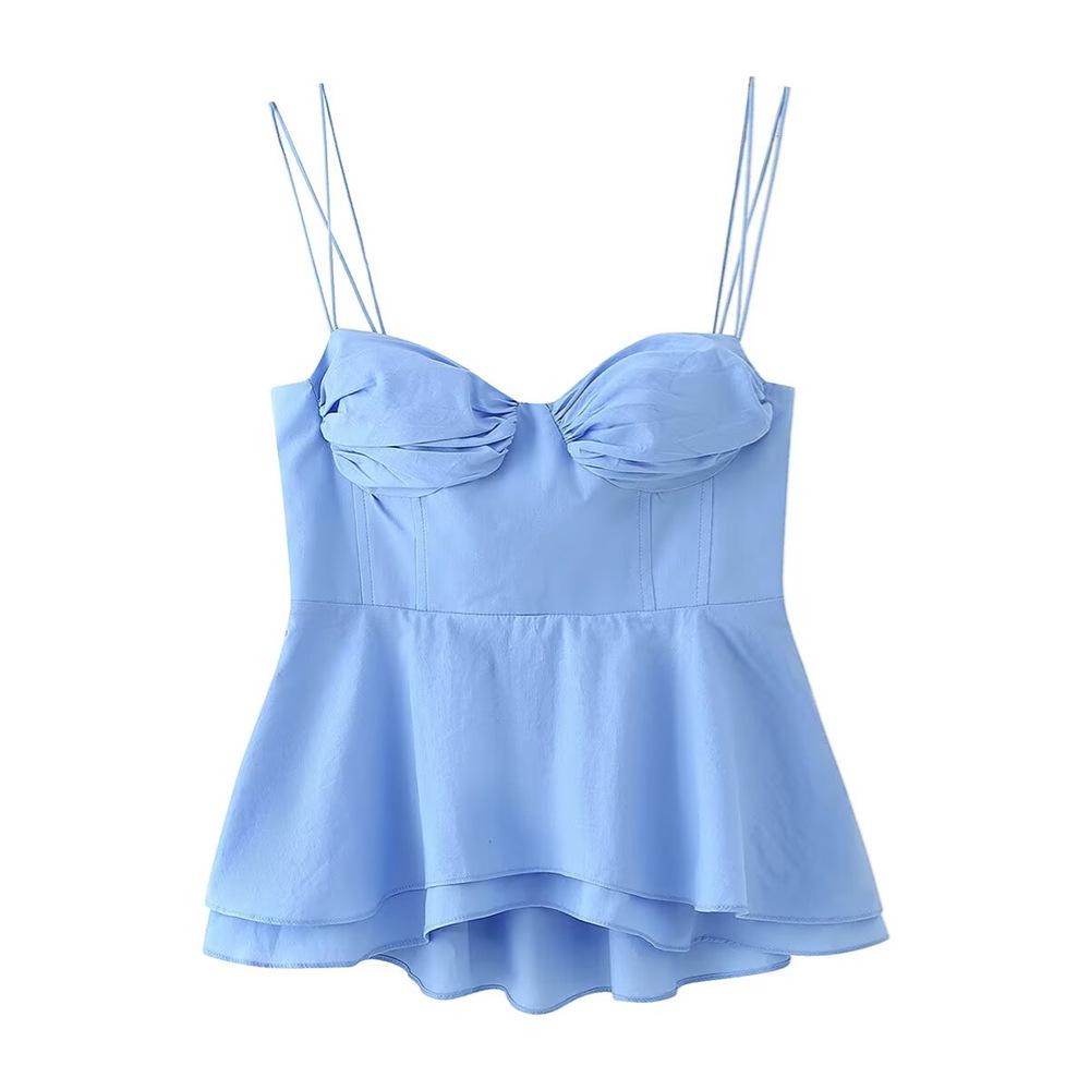 2025 Spring/Summer Women s Fashion Corset-Style Camisole with Ruffles Medium темно-синий
2025 Spring/Summer Women s Fashion Corset-Style Camisole with Ruffles Medium темно-синий