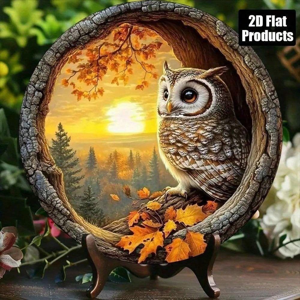 Metal Wall Art Owl Tree Circle Geometric, Modern Retro Decor for Living Room Office Gift for Dad
Metal Wall Art Owl Tree Circle Geometric, Modern Retro Decor for Living Room Office Gift for Dad
