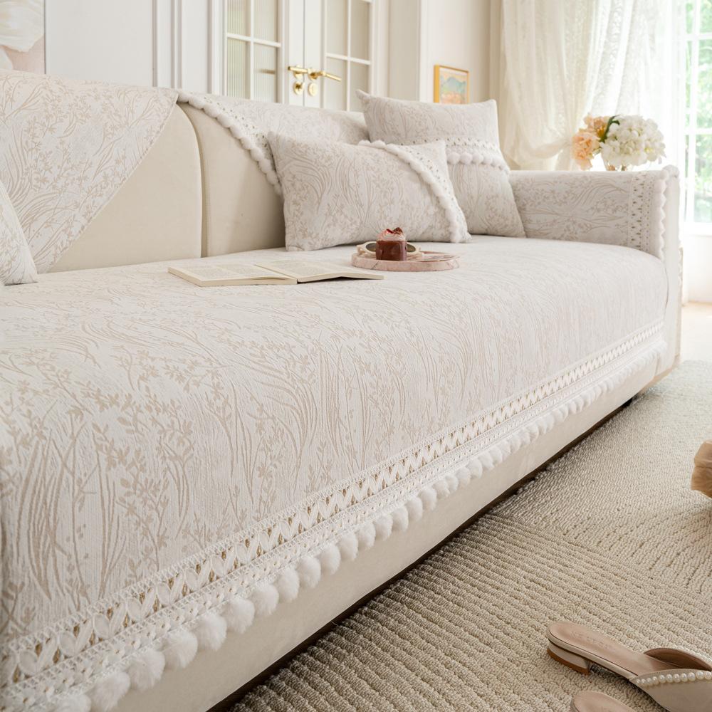 Европейская шениловая подушка для дивана, легкая роскошь, универсальный чехол для дивана на четыре сезона, полный комплект нескользящего и устойчивого к царапинам когтями кошек кружевного диванного полотенца 70*210cm бежевый
Европейская шениловая подушка для дивана, легкая роскошь, универсальный чехол для дивана на четыре сезона, полный комплект нескользящего и устойчивого к царапинам когтями кошек кружевного диванного полотенца 70*210cm бежевый