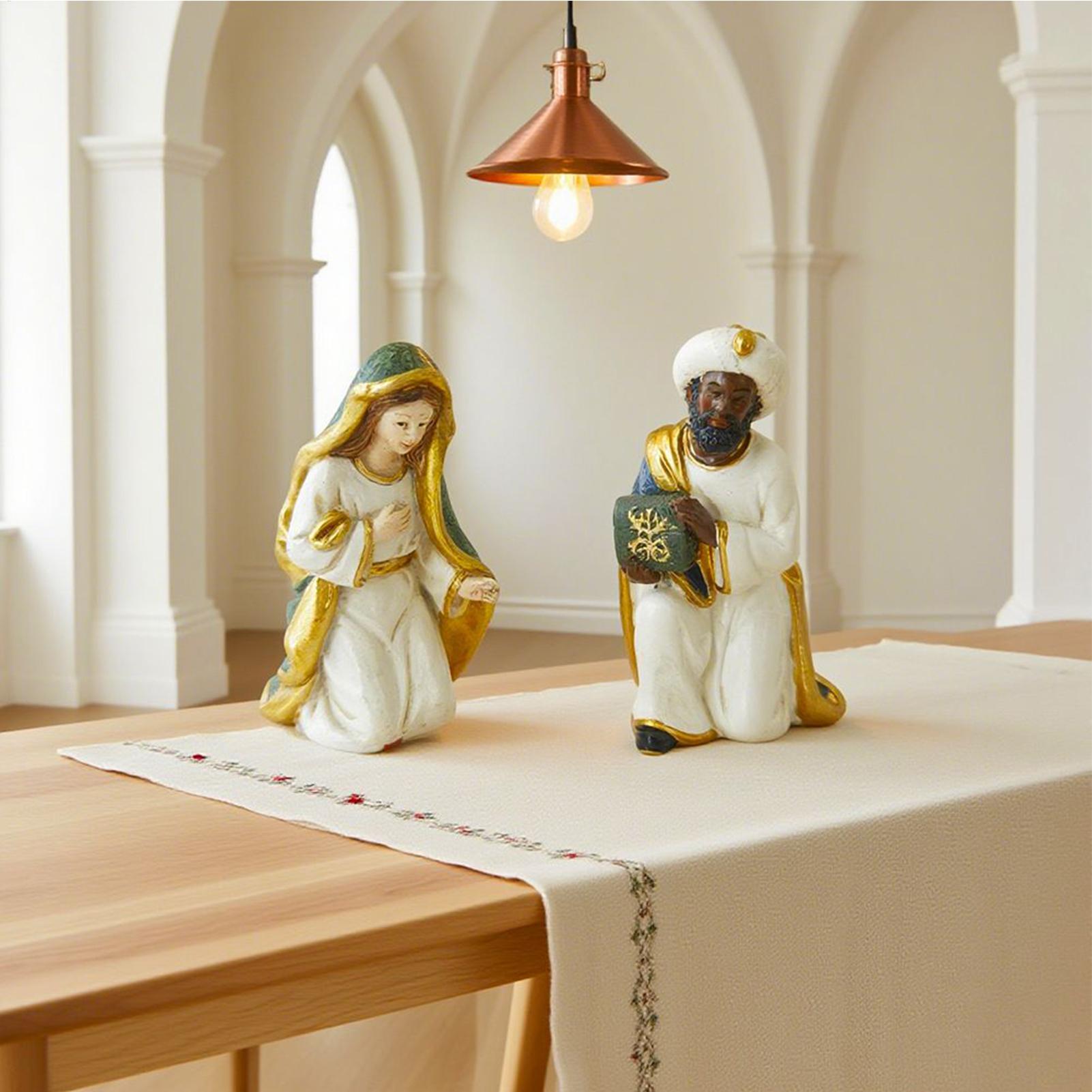 Nativity Set 11 Pieces Holiday Jesus Birth Resin Catholic Christian Nativity Scene Sculptures Decorations Ornament for Christmas CN
Nativity Set 11 Pieces Holiday Jesus Birth Resin Catholic Christian Nativity Scene Sculptures Decorations Ornament for Christmas CN