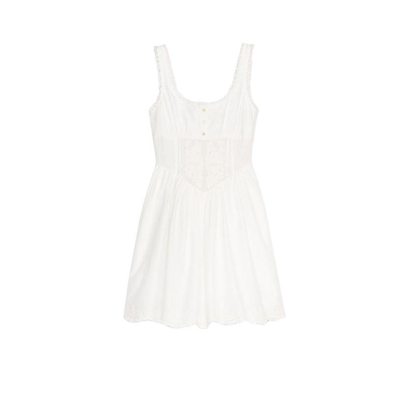 Летний Новый Продукт Женская Одежда Французский Круглый Вырез Широкие Бретели Вышивка и Кружевная Отделка Мини-платье 7200028 Ground White L
Летний Новый Продукт Женская Одежда Французский Круглый Вырез Широкие Бретели Вышивка и Кружевная Отделка Мини-платье 7200028 Ground White L