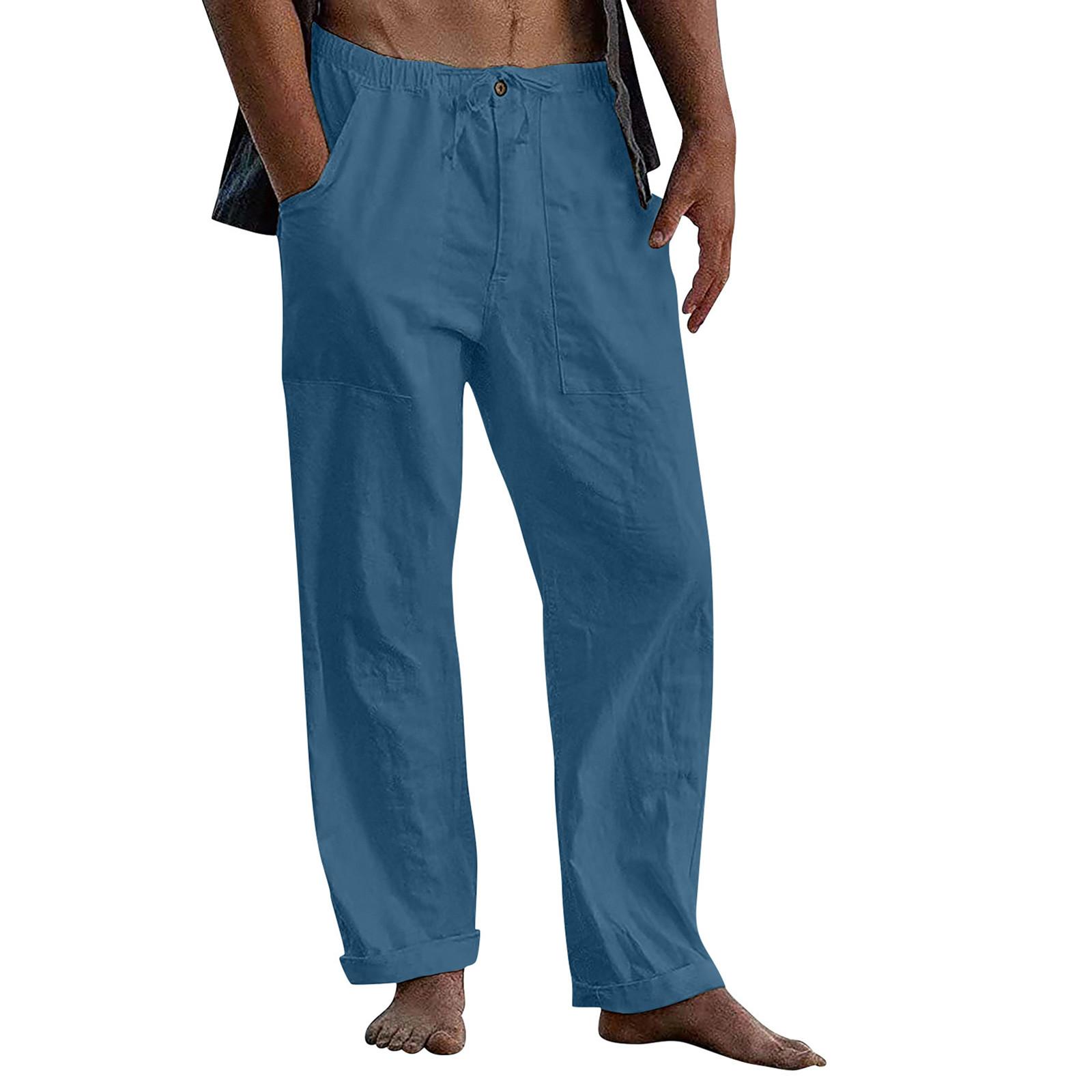 Men s Fashion Solid Colour Slim Loose Casual Waist Drawstring With Pockets Loose Trousers XXXXXL небо синє кольору
Men s Fashion Solid Colour Slim Loose Casual Waist Drawstring With Pockets Loose Trousers XXXXXL небо синє кольору