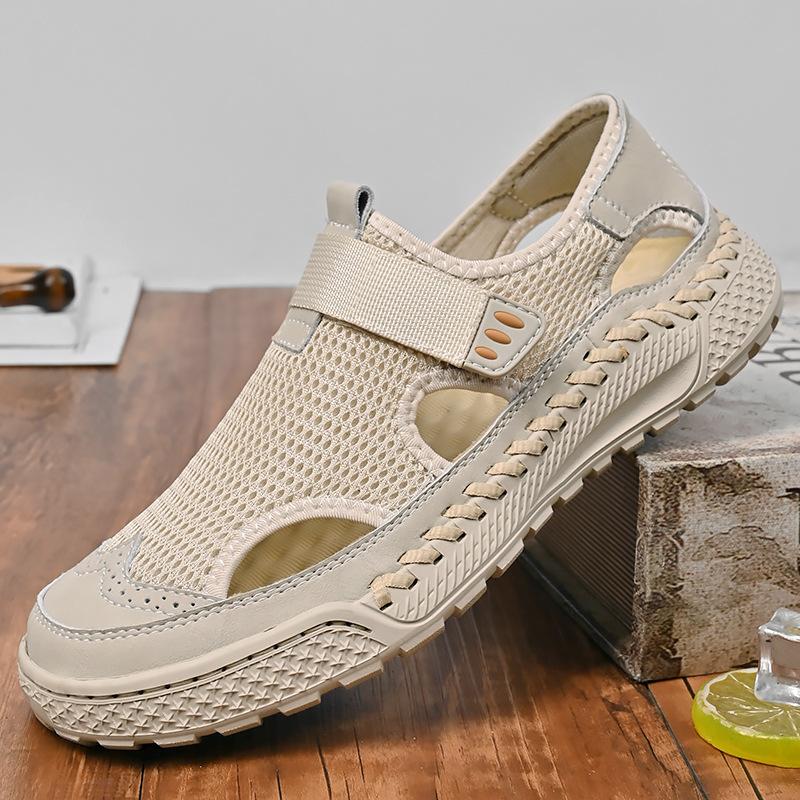 Large size 46 men s low-top summer new Baotou handmade mesh breathable youth Velcro sandals 38
Large size 46 men s low-top summer new Baotou handmade mesh breathable youth Velcro sandals 38