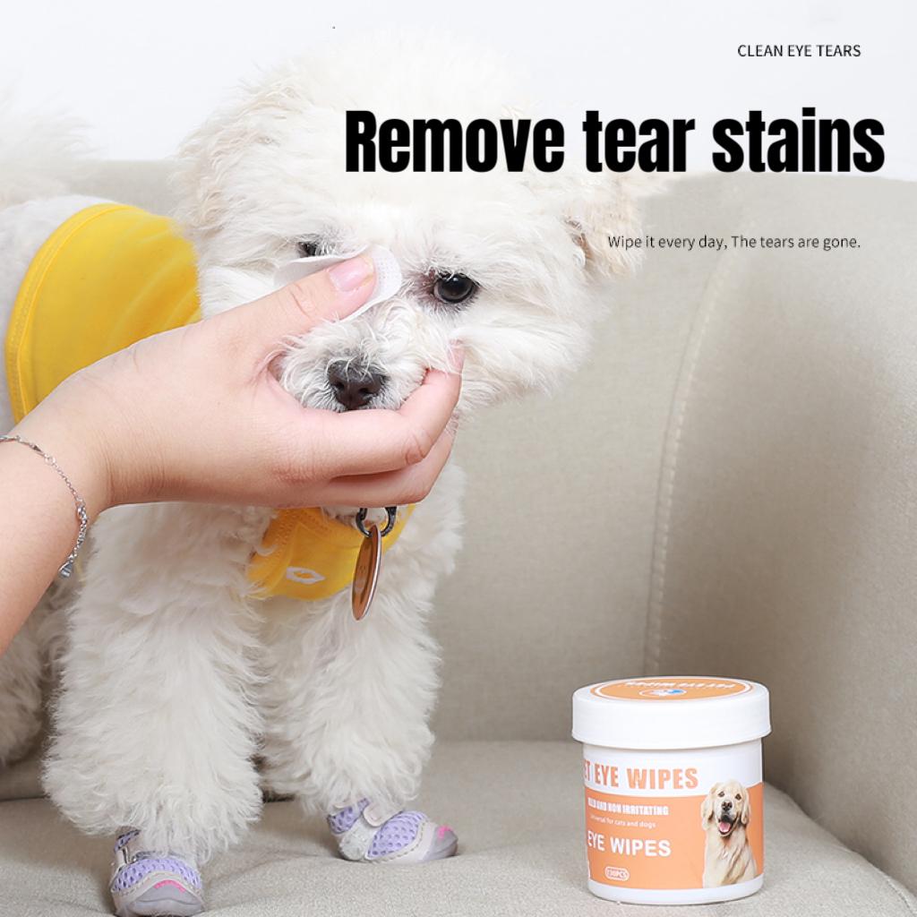 130pcs/Can Pet Eye Wipes Tearmark Wet Wipes Cats And Dogs Universal No Irritation Cleaning Products 100 Canned Wipes
130pcs/Can Pet Eye Wipes Tearmark Wet Wipes Cats And Dogs Universal No Irritation Cleaning Products 100 Canned Wipes