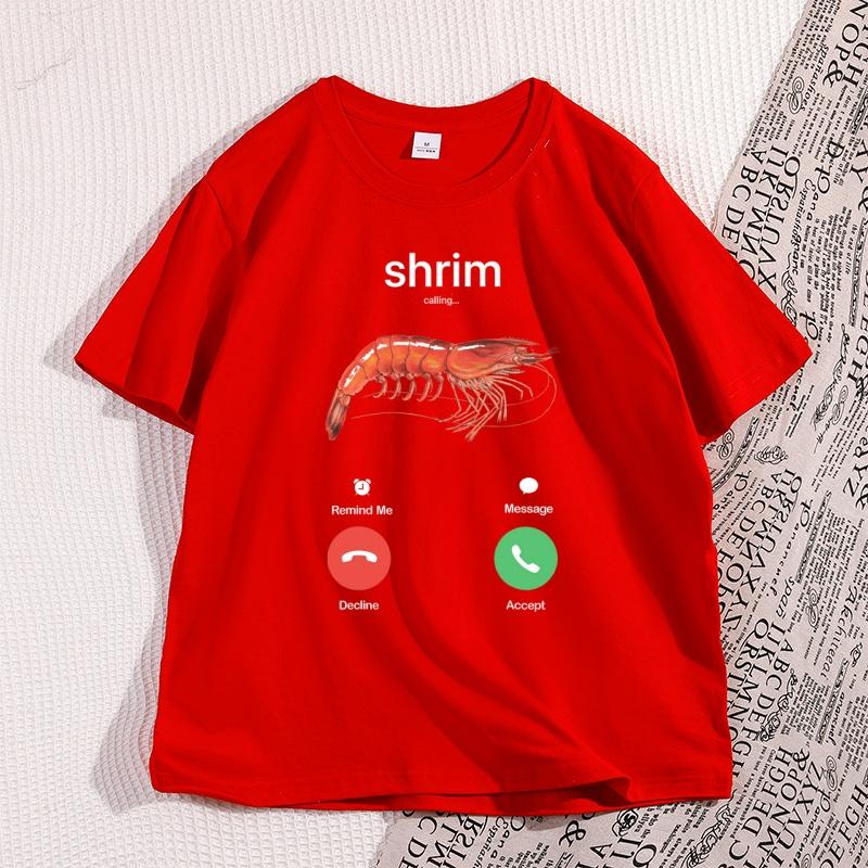 Shrim Is Calling Meme TShirt Funny Misspelled Shrimp Calling Joke T Shirt for Unisex Women Humor Short Sleeve Male Tops Clothes S
Shrim Is Calling Meme TShirt Funny Misspelled Shrimp Calling Joke T Shirt for Unisex Women Humor Short Sleeve Male Tops Clothes S