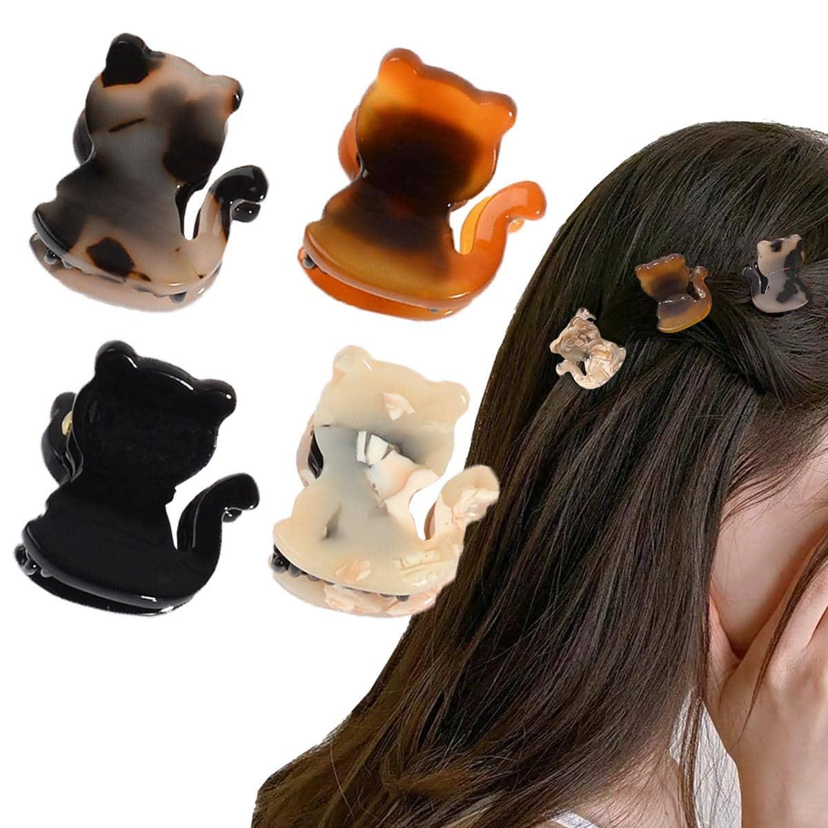 4-Piece Set of Cute Kitten Acetate Small Claw Clips for Half-Up Hairstyles, Cat Hair Clips for Ponytails, Women s Hair Accessories Suitable f
4-Piece Set of Cute Kitten Acetate Small Claw Clips for Half-Up Hairstyles, Cat Hair Clips for Ponytails, Women s Hair Accessories Suitable f