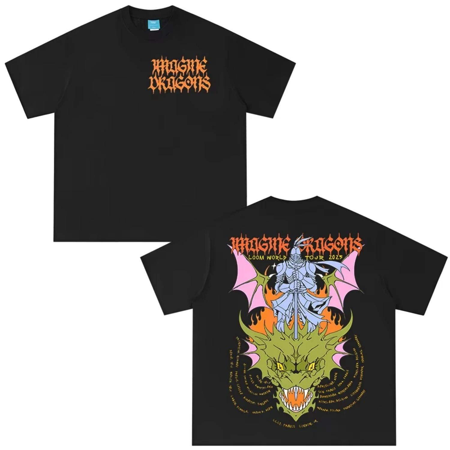 Imagine Dragons Band Loom World Tour T-shirt Men and Women Summer Cotton Clothing Casual Fashion Short Sleeved Tee Streetwear XXXXXL різнокольоровий
Imagine Dragons Band Loom World Tour T-shirt Men and Women Summer Cotton Clothing Casual Fashion Short Sleeved Tee Streetwear XXXXXL різнокольоровий