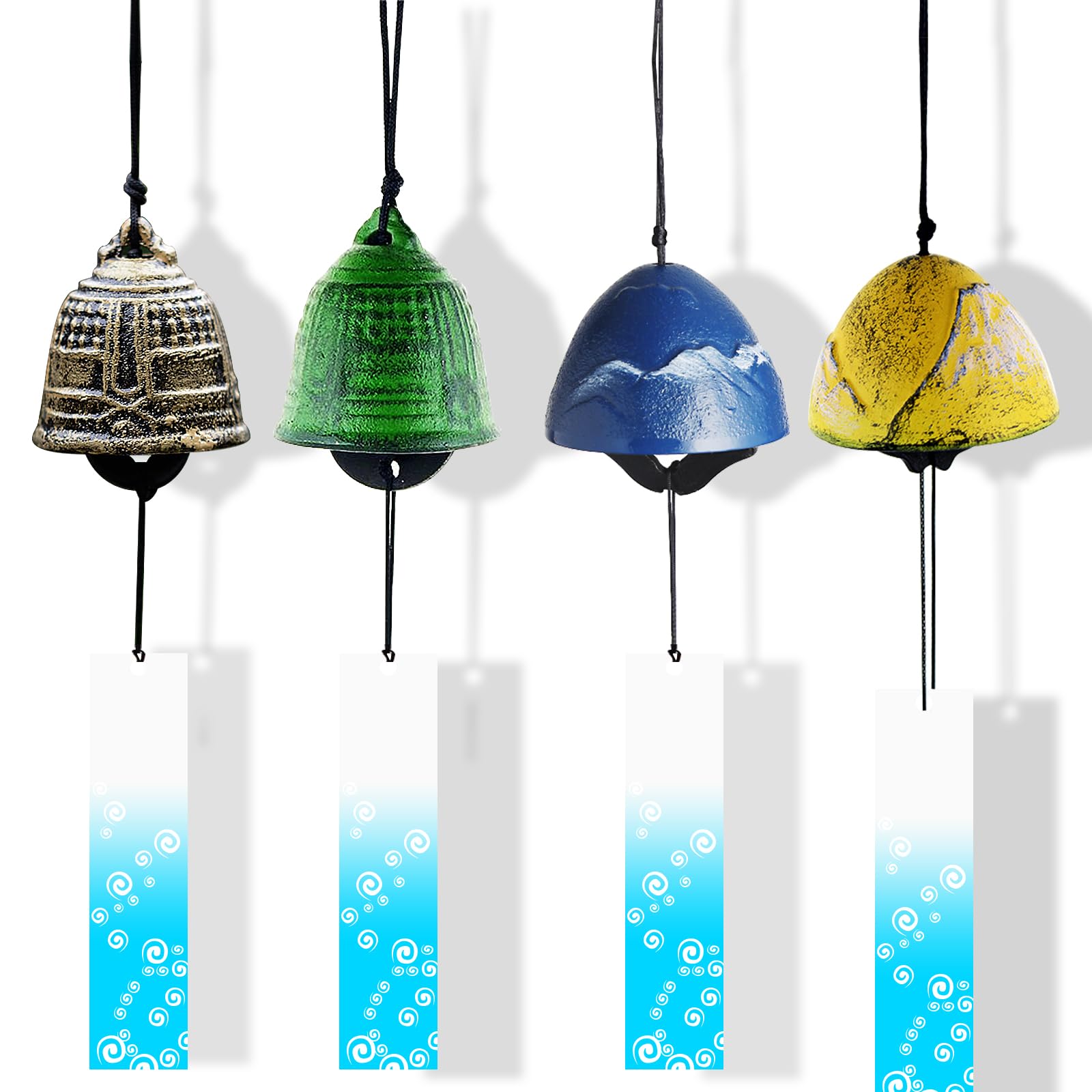 Veenkeny Metal Wind Set of Handmade Iron Wind Stylish and Soothing Traditional Hanging Includes Tanzaku Suitable for Indoor and Outdoor Use Chimes, 4, синий
Veenkeny Metal Wind Set of Handmade Iron Wind Stylish and Soothing Traditional Hanging Includes Tanzaku Suitable for Indoor and Outdoor Use Chimes, 4, синий