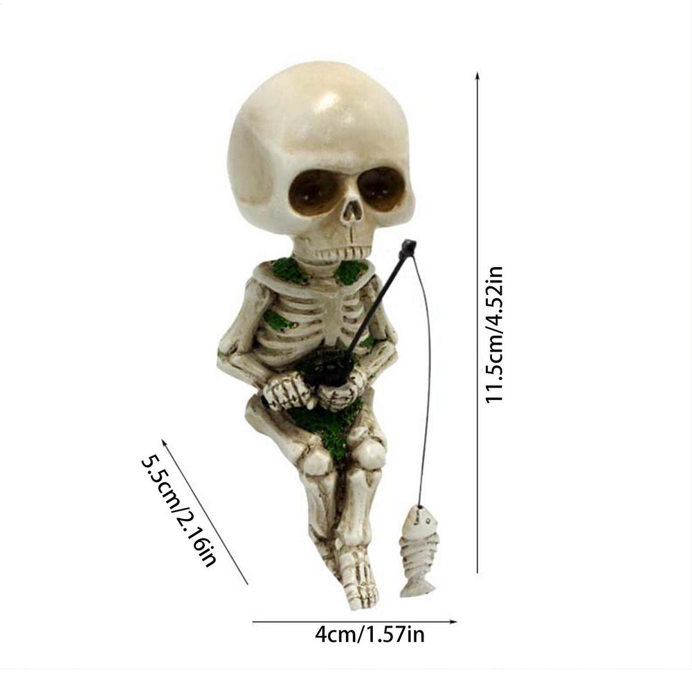 Halloween Gothic Resin Skeleton Fishing Statue For Outdoor Garden Pond Fountain Waterfall Poolside Decoration Novelty Gifts білий
Halloween Gothic Resin Skeleton Fishing Statue For Outdoor Garden Pond Fountain Waterfall Poolside Decoration Novelty Gifts білий