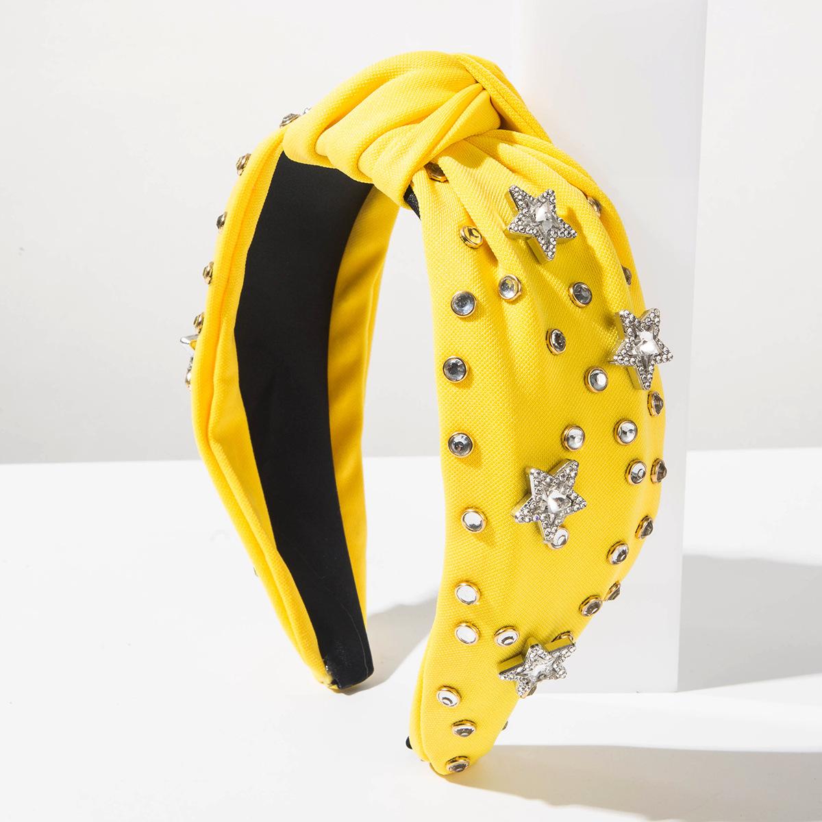 2026 Headband Korean Version Fashion Trend Solid Color Diamond-set Star Wide Edge Knotted Headband Hair Accessories Women жовтий
2026 Headband Korean Version Fashion Trend Solid Color Diamond-set Star Wide Edge Knotted Headband Hair Accessories Women жовтий