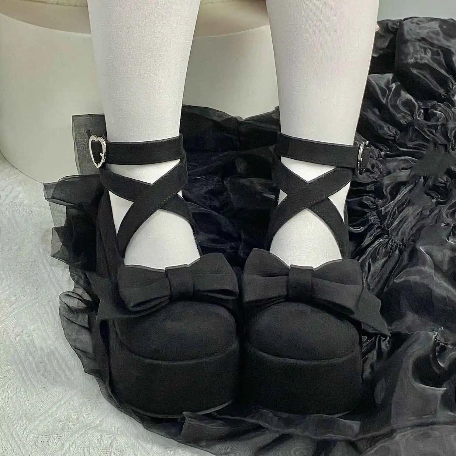 Милые Девушки Лолита Готика Балетки Туфли на Платформе, Молодые Студентки Бант Высокий Каблук Обувь на Платформе 40
Милые Девушки Лолита Готика Балетки Туфли на Платформе, Молодые Студентки Бант Высокий Каблук Обувь на Платформе 40