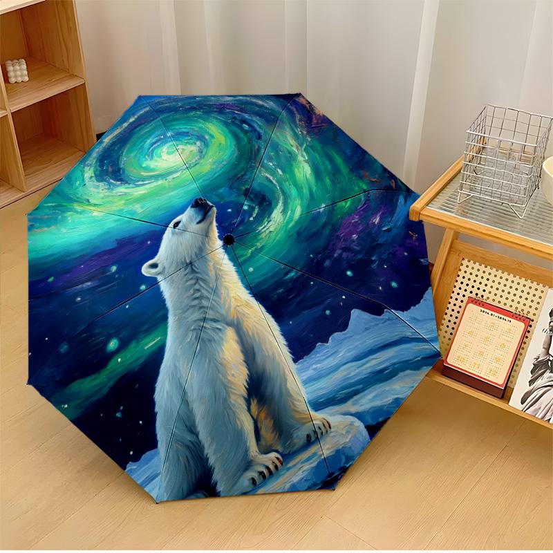 Polar Bear on Moon Printed umbrella windproof folding umbrella portable sun and rain umbrella suitable for gifting
Polar Bear on Moon Printed umbrella windproof folding umbrella portable sun and rain umbrella suitable for gifting