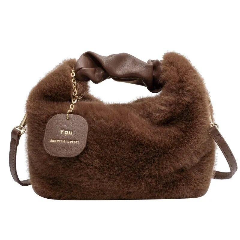 2026 Fashion Soft Plush Half Moon Crossbody Bags for Women Designer Fluffy Faux Fur Lady Handbags Luxury Small Tote Female Winter Purses печінка chestnut колір
2026 Fashion Soft Plush Half Moon Crossbody Bags for Women Designer Fluffy Faux Fur Lady Handbags Luxury Small Tote Female Winter Purses печінка chestnut колір