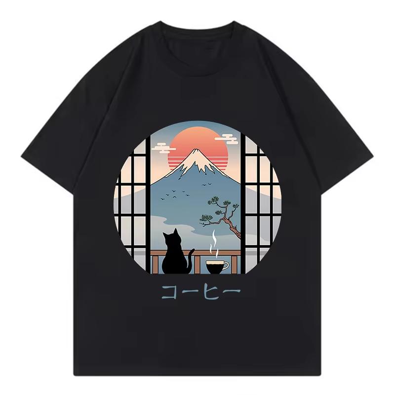 Japanese Style with Mountain Cat Flower Design T Shirts Men Women Cat T-shirt Gothic Round Neck Short Sleeve Tee Shirt Tops S разноцветный
Japanese Style with Mountain Cat Flower Design T Shirts Men Women Cat T-shirt Gothic Round Neck Short Sleeve Tee Shirt Tops S разноцветный