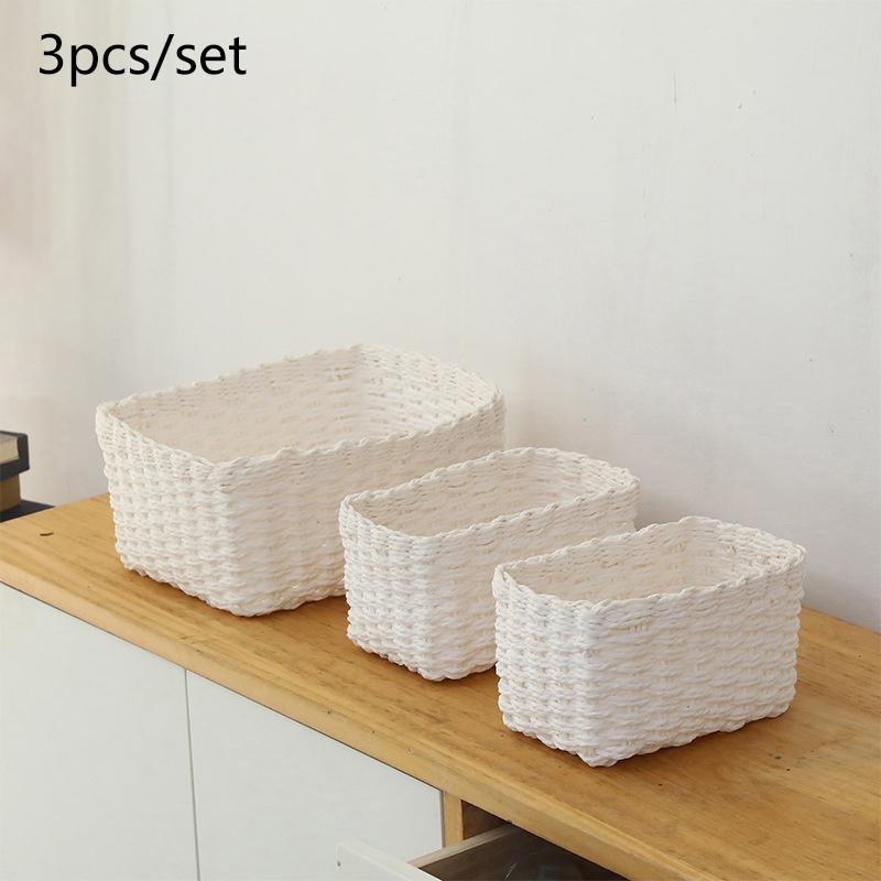 3 шт. Плетеные вручную соломенные мягкие круглые корзины для хранения из бумажной веревки для организации, декоративные контейнеры для хранения, офисная коробка для хранения
3 шт. Плетеные вручную соломенные мягкие круглые корзины для хранения из бумажной веревки для организации, декоративные контейнеры для хранения, офисная коробка для хранения