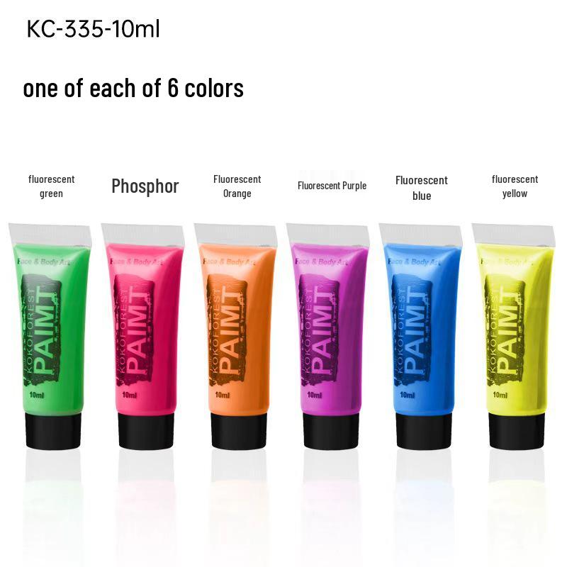 Водорастворимая флуоресцентная краска для лица и тела - Смываемая краска для Хэллоуин-вечеринки
Водорастворимая флуоресцентная краска для лица и тела - Смываемая краска для Хэллоуин-вечеринки