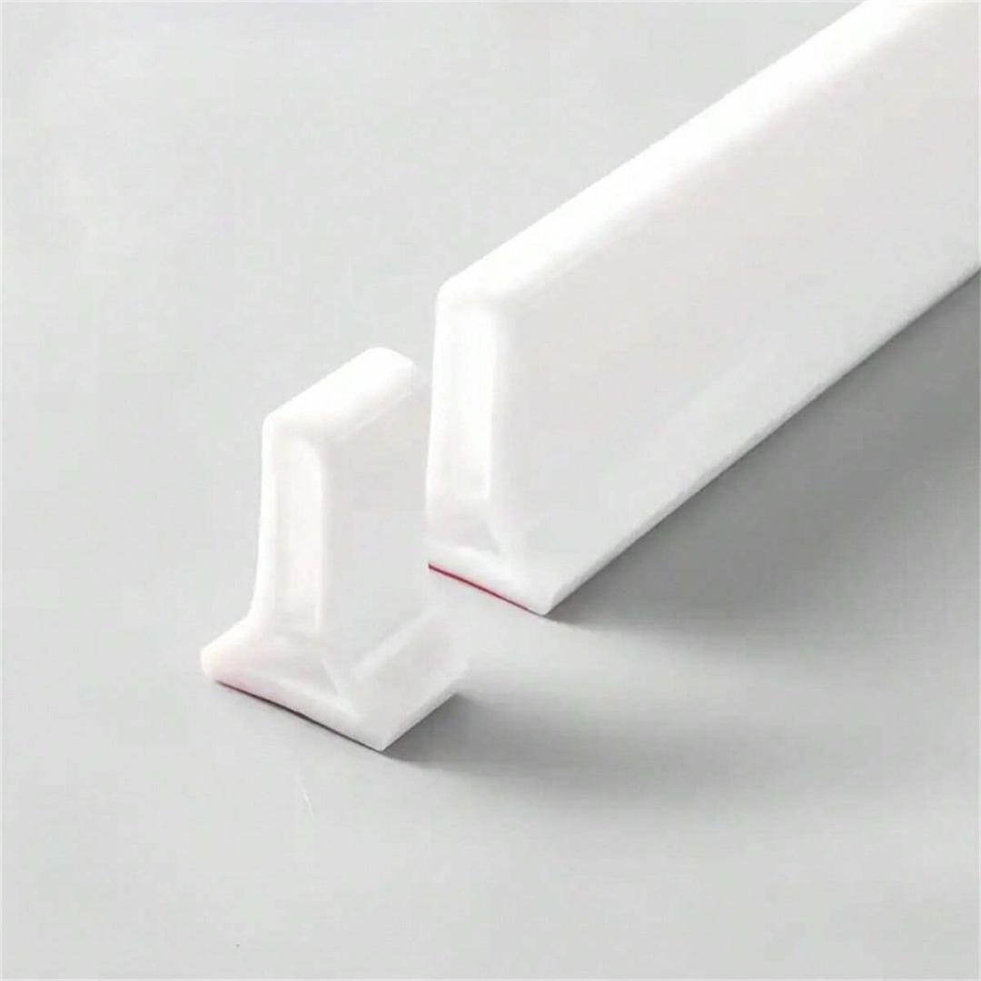 1PC 1m/39.37inch Flexible Silicone Water Stop Strip For Bathroom, Bathroom Water Stop Strip, Dry And Wet Separation Blocker, Dis белый
1PC 1m/39.37inch Flexible Silicone Water Stop Strip For Bathroom, Bathroom Water Stop Strip, Dry And Wet Separation Blocker, Dis белый