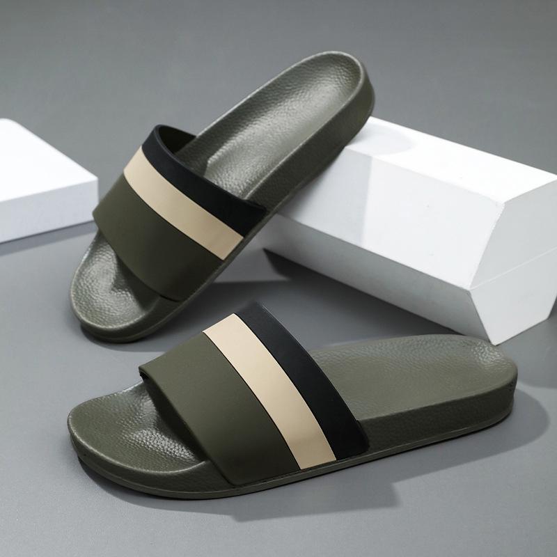 Лето 2025 Модные Прочные Нескользящие Дышащие Устойчивые к Запаху Шлепанцы Size 39 армия зеленый