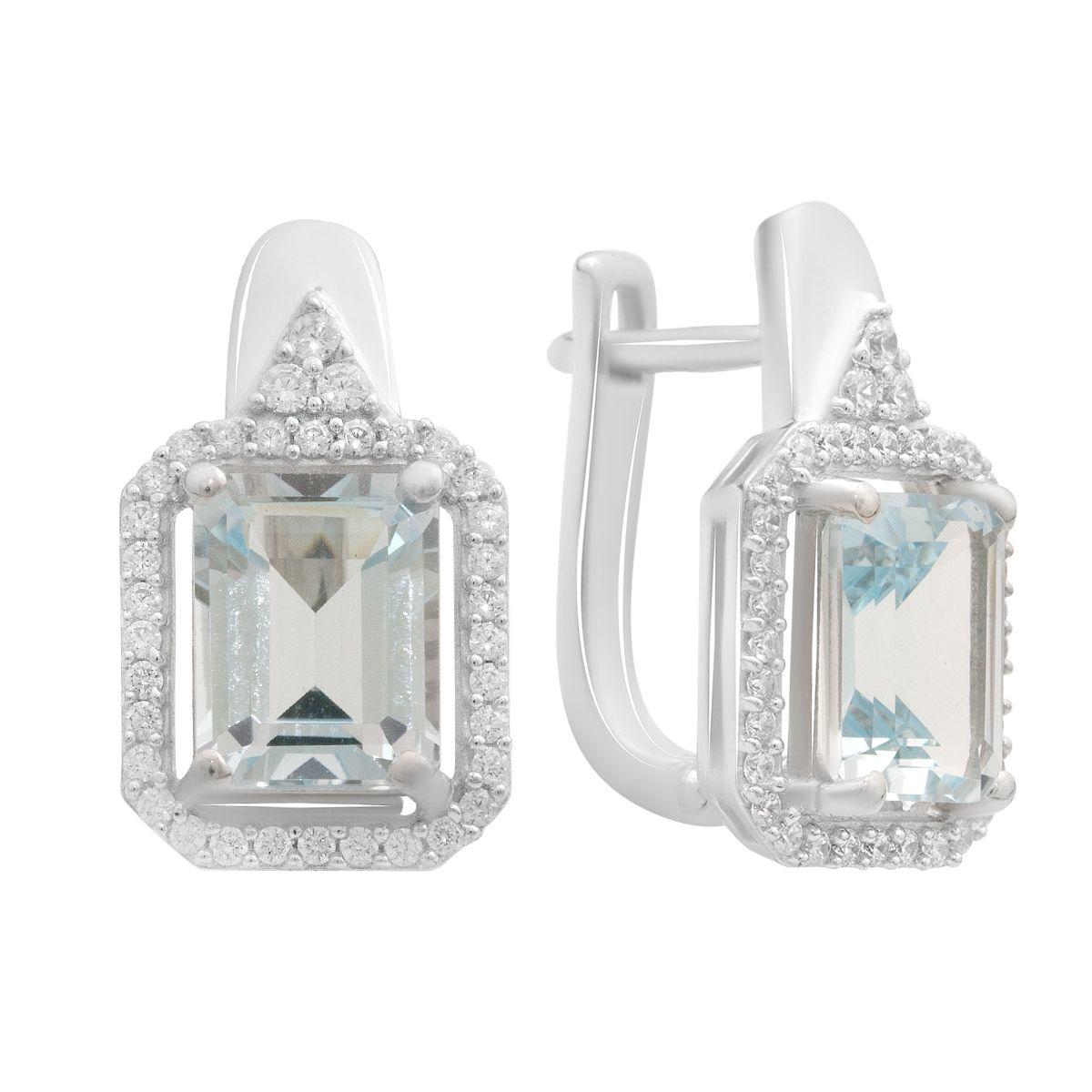 Silver earrings with natural topaz 6.572ct (2188322) небо синє світло кольору
Silver earrings with natural topaz 6.572ct (2188322) небо синє світло кольору
