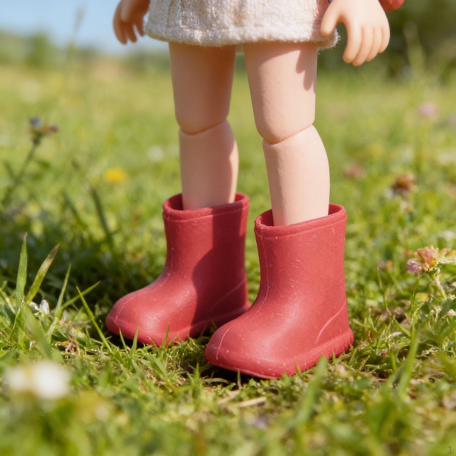 Doll Miniature Shoes Handmade Silicone Footwear Nonslip Decorative Rain Boots Toy Accessory Set красный
Doll Miniature Shoes Handmade Silicone Footwear Nonslip Decorative Rain Boots Toy Accessory Set красный