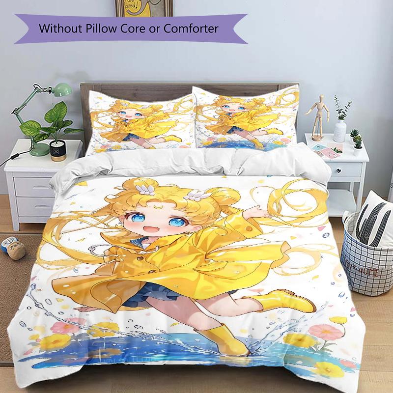 3pcs Sailor Moon Print Cover Set Ultra Soft, Breathable, and Comfortable Bedding with Stylish Design for Bedroom and Guest Room Decor 1 Cover and 135x200cm
3pcs Sailor Moon Print Cover Set Ultra Soft, Breathable, and Comfortable Bedding with Stylish Design for Bedroom and Guest Room Decor 1 Cover and 135x200cm