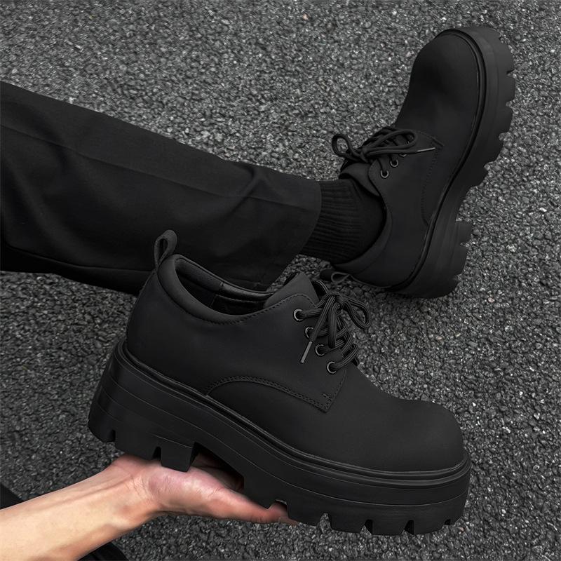 Spring and summer new lightweight leather shoes men s thick soles are heightened, soft and comfortable, black big head Derby shoes men s G003-J 44 чорний
Spring and summer new lightweight leather shoes men s thick soles are heightened, soft and comfortable, black big head Derby shoes men s G003-J 44 чорний