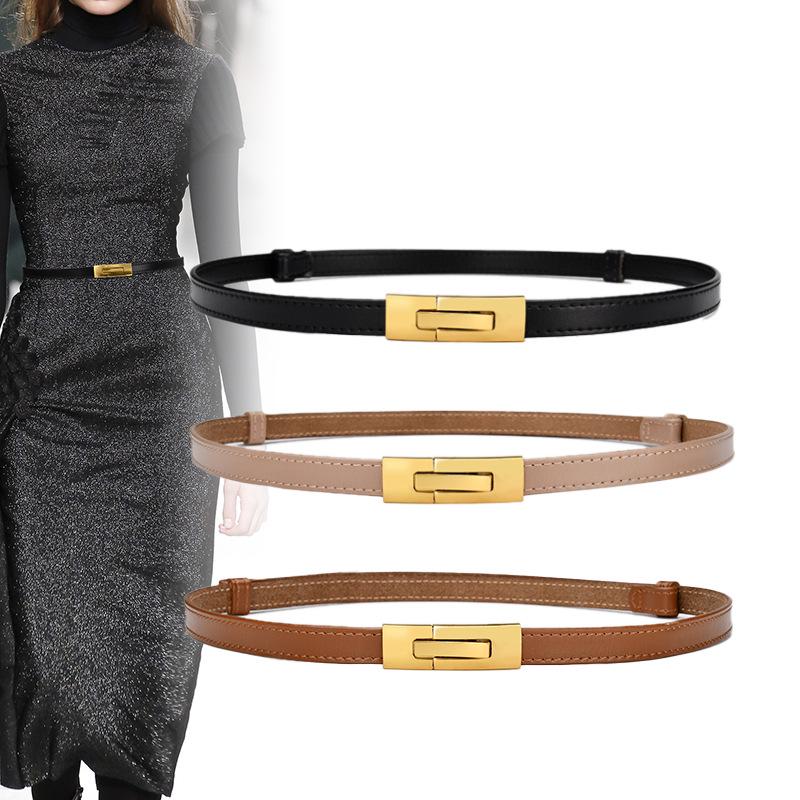 Women s Genuine Leather Minimalist Retro Thin Belt - Dress Accessories 57-100cm
Women s Genuine Leather Minimalist Retro Thin Belt - Dress Accessories 57-100cm