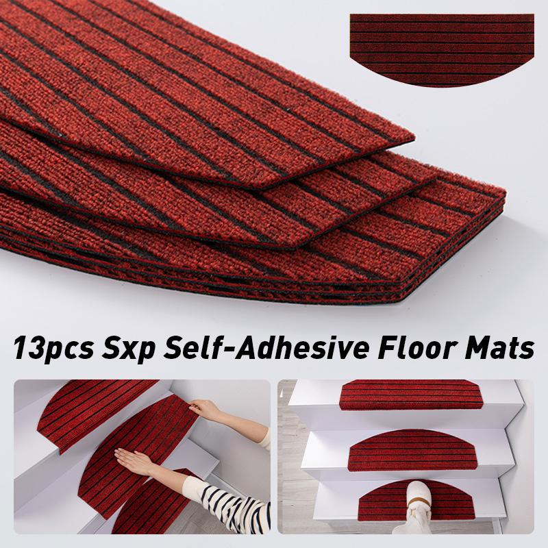 13Pcs Semi-Circular Self-Adhesive Stair Mats for Wooden Steps, Household Floor Mats Indoor Stair Carpet Runner Mat for Baby Pets 60x24x0.4cm 13pcs
13Pcs Semi-Circular Self-Adhesive Stair Mats for Wooden Steps, Household Floor Mats Indoor Stair Carpet Runner Mat for Baby Pets 60x24x0.4cm 13pcs
